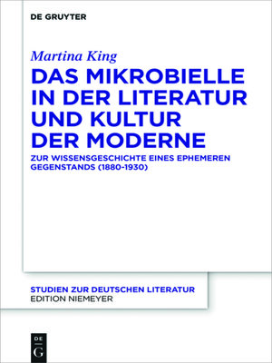 cover image of Das Mikrobielle in der Literatur und Kultur der Moderne